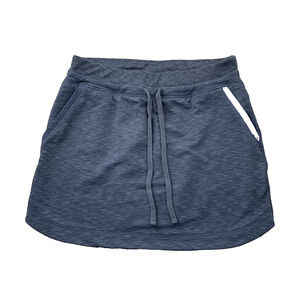 Athleta Techie Terry Skirt Small Drawstring Women Stretch Sz S 29-10